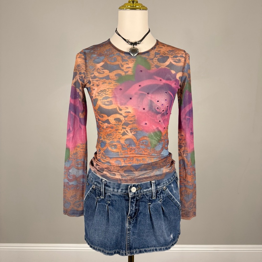 90s just in time mesh top